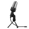 Aeria Mic-Man2 SD-U2MIC-RS Unidirectional Microphone, USB Connection, Microphone Stand Included, Volume Control