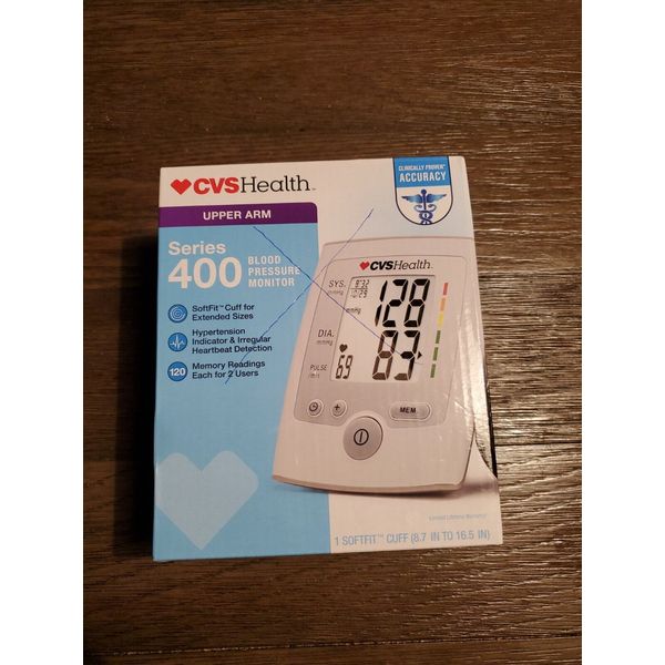 New Upper Arm Blood Pressure Monitor. Series 400 CVS Health Brand