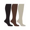 Black Beige Brown 6-Pack Compression Socks