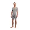 Suprima 4-697-000 Bodysuit with Legs, Zip, and Short Sleeves, Size XL, White