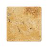 Gold (Yellow) Travertine 4 X 4 Field Tile, Tumbled