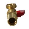 10 Pc XFITTING Washing Machine Stop Valve, 1/2" MIP x 3/4" MHT, Red