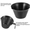 Sourcing Map 2 Pcs 304 Stainless Steel Espresso Measuring Cup, Black