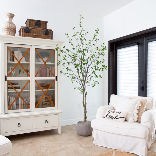 8’ Artificial Citrus Minimalist Tree Home Decor. Retail $259
