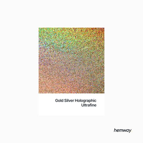 Hemway Silver & Gold Holographic Glitter Paint Additive 100g / 3.5oz for Acrylic Latex Emulsion Paint - Interior & Exterior Wall, Ceiling, Wood, Varnish, Dead Flat, Matt, Gloss, Satin, Silk