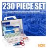 First Aid Kit 230 Piece OSHA Approved Wall Mountable Work Vehicle Home Box