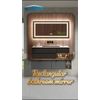 WISFOR Wall Hanging Led Backlit Bathroom Mirror Anti-fog Function Touch Sensor