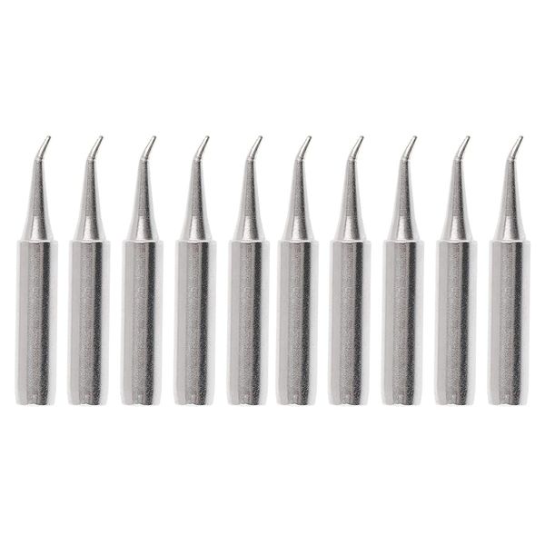 Saipor 10pcs Soldering Iron Tips, 900M-T Solder Welding Replacement Tip Kit for Hakko, Radio Shack, TENMA, ATTEN, Quick, Aoyue, Yihua Soldering Station (900M-T-IS)