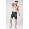 DEVOPS Men's Compression Shorts Underwear (3 Pack) (Medium, Black/Camo Black/White)