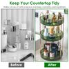 3-Tier Rotating Makeup Organizer 360° Spinning Perfume Storage