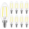 Daylight 5000K Dimmable Led Chandelier Light Bulbs B10 Candle Shape 8 Pack