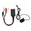 Auto Bluetooth AUX-Modul, Bluetooth AUX Modul 2 Cinch-Kabeladapter mit Freisprechmikrofon Für Universalauto