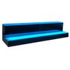 31" LED Lighted Liquor Bottle Display Shelf 2-step Back Bar Bottle Display Stand