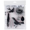 Stampers Anonymous Bird Feather Tim Holtz Cling Mounted Stamp Set,