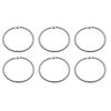 HAND Binding Ring Hinged/Book Binder Ring, 2 Inch Diameter, Nickel-Plated Steel, 6 Pack