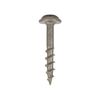 100 Pack #8 X 1" Deck Screws Square Drive Round Washer Head Wood Deep Coarse