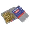 ForgePack Wood Screws - Solid Brass | 3/4" x 6 | Solid Brass | Pack 25
