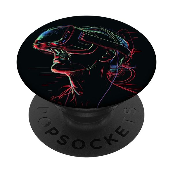 Virtual Reality Headset VR Gamer Gaming PopSockets with Interchangeable PopGrip