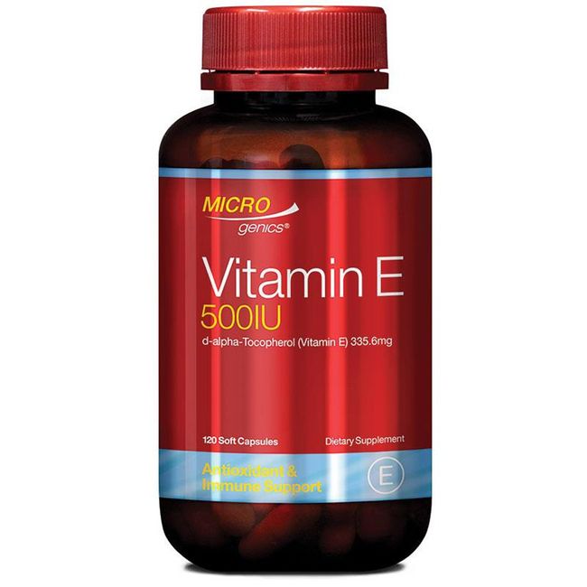 Microgenics d-alpha-Tocopherol Vitamin E 500IU - 120 Capsules