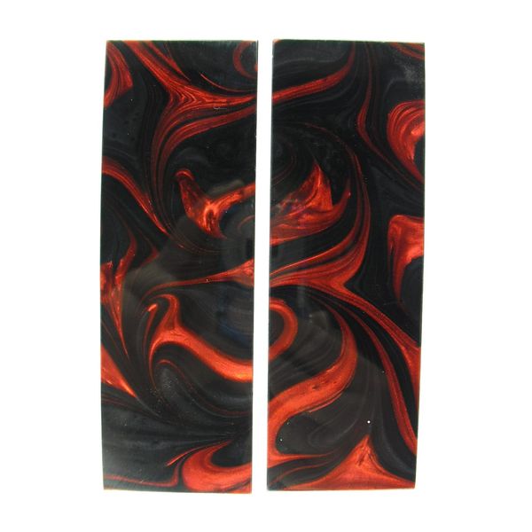 Black & Red Pearl Knife Scale Sets