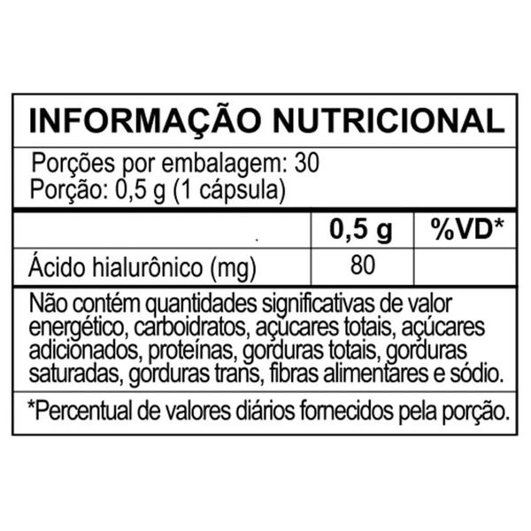 ACIDO HIALURONICO 500mg 30 CAPS EUROFITO