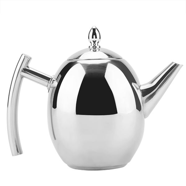 Stainless Steel Teapot, Teapot with Infuser Tea Kettle All Clad Kettle Insulated Teapot with Infuser Loose Leaf Tea Infuser Pot(1500ML)