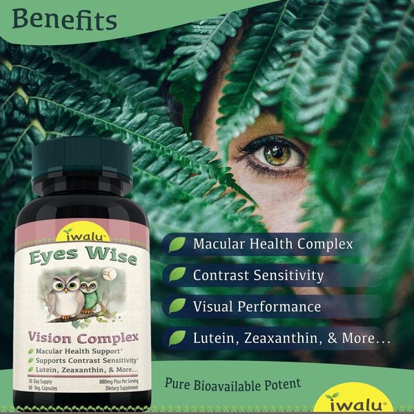 Treat Dry Tired Eyes - Protect Lutein & Zeaxanthin 40 Mg Eye Health Vitamins USA