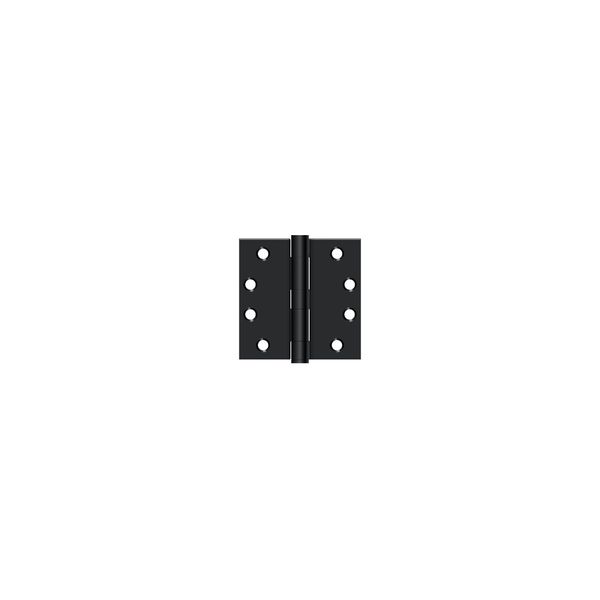 Deltana S44HD1B 4" x 4" Square Hinge, HD in Paint Black