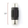 RCA Female to Female Coupler | Extender / Barrel | Extension Adapter - 4 Pack