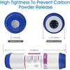 4 Pack 5 Micron 10"x2.5" Granular Activated Carbon Water Filter GAC Replacement