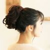 CEXIN Heat Resistant Cute Ponytail Wig, Point Wig, Automatic Ponytail, Exterior, Short, Curls, Partial Wig, Hair Extensions - 4011