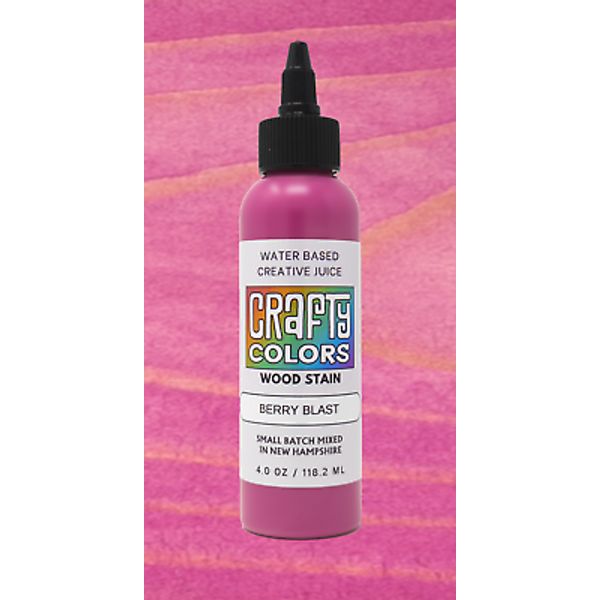 Deep Fuchsia Wood Stain - Crafty Colors Vibrant Water Based Wood Stains