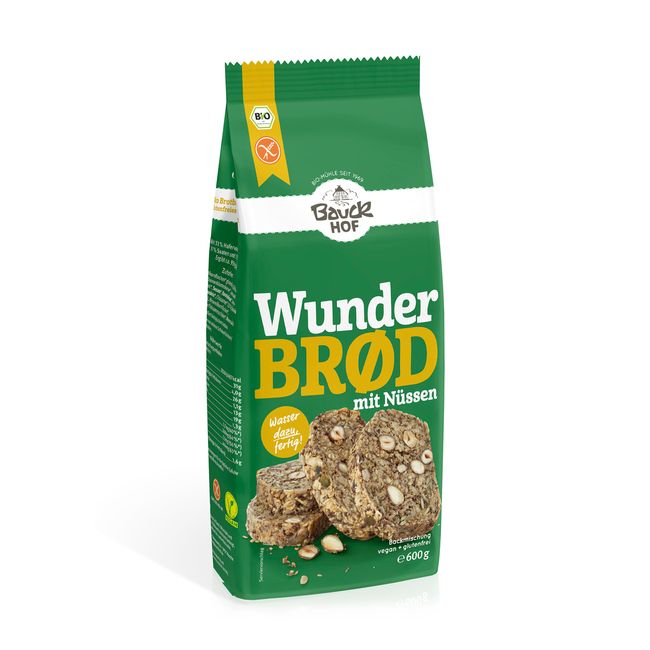 Bauckhof Wunderbrød Nüsse Glutenfrei 600g