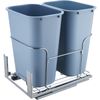 Double Pull Out Trash Can 37 QT x 2 Kitchen Under Cabinet Waste Container