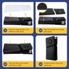Mcbazel Face Plates Anti-Scratch Replacement Panels Cover Plates Shell Case with Cooling Vent Compatible with PS5 Pro Digital Edition - Black