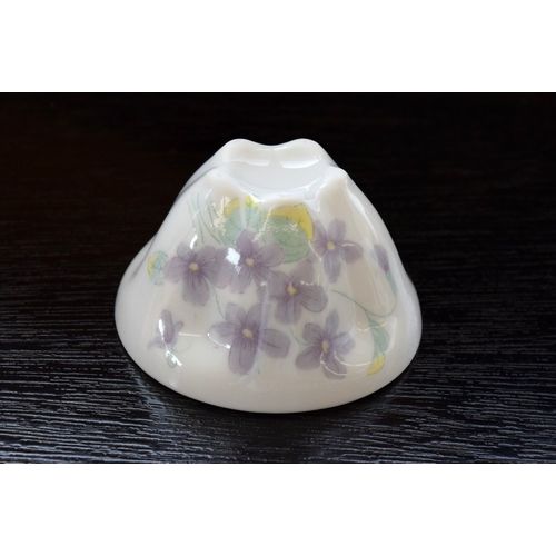 Mino Ware Teacup, Made in Japan, Stylish, Cute, Sparkling Cup, Violet Pattern, Sencha Bowl (Diameter x Height): Approx. 3.5 x 2.0 inches (9 x 5 cm)