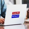 CafePress Trump Won Get Over It Rectangle Bumper Sticker Car Decal