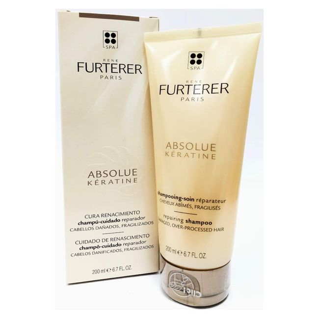 Rene Furterer ABSOLUE KERATINE Repairing Shampoo for Damaged, Over-Processed Hair, 6.7 fl. oz.