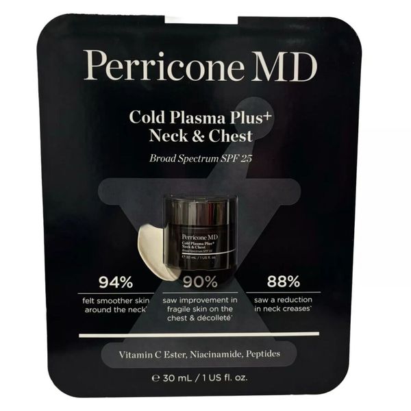 New ! Perricone MD Cold Plasma Plus+ Neck & Chest SPF 25 1 oz