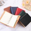 PATIKIL 6 Ring Binder Cover 2 Pack A7 Leather Notebook Binder Mini Refillable Loose Leaf Personal Planner with 100 Sheets (Orange)