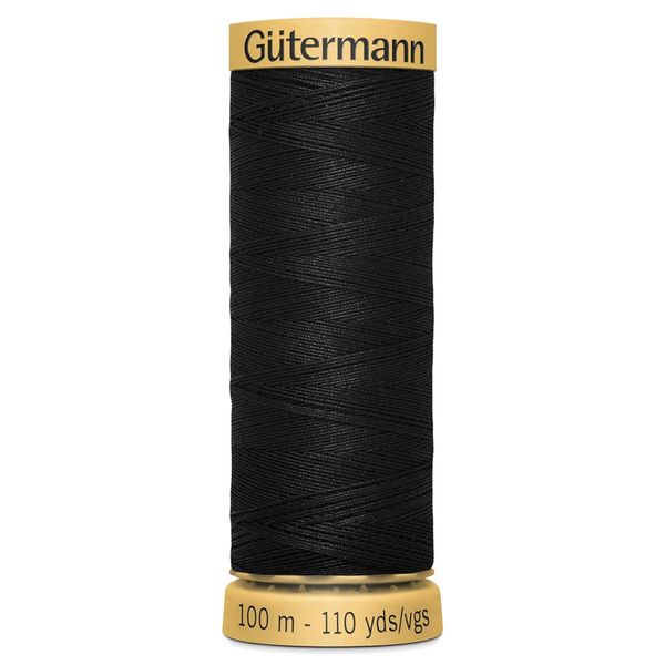 Natural Cotton 100m Black