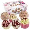 BRUBAKER 6 Handmade "Pink Moments" Spa Bath Bombs Bath Melts Bath Truffles - All Natural Vegan, Organic Shea Butter, Cocoa Butter and Olive Oil Moisturize Dry Skin
