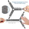 Bed Sheet Straps Scrunchie Fitted Straps Keepers Holders Elastic Fasteners 4 Pcs