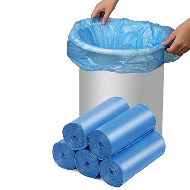 Small Trash Bags 1.2 Gallon - Biodegradable Garbage Bags Recycling  Eco-Friendly Trash Can Plastic Liner Compostable Strong Bag for Bathroom  Bedroom
