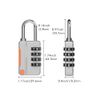 4pcs Locker Padlocks,Stylish Suitcase Locks with Code,Rustproof Luggage Locks for Suitcases,4-Digit Small Padlock,Suitcase Padlocks,Waterproof Solid Combination Lock for Travel Suitcase Gym Locker
