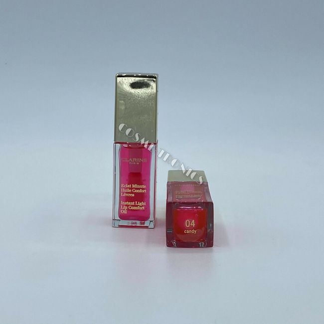 Clarins Instant Light Lip Comfort Oil 04 Candy - 7 ML / 0.1 OZ - FULL SIZE