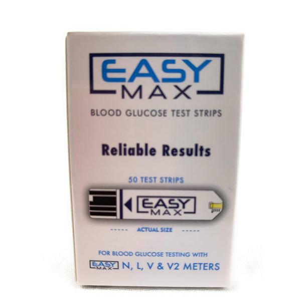 EasyMax N Blood Glucose Test Strips, 50ct.