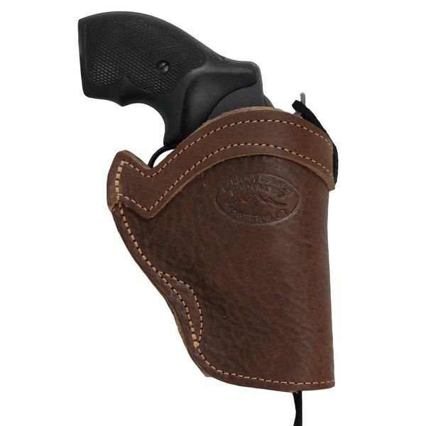 Barsony Brown Leather Western Style Holster for COLT Python Left