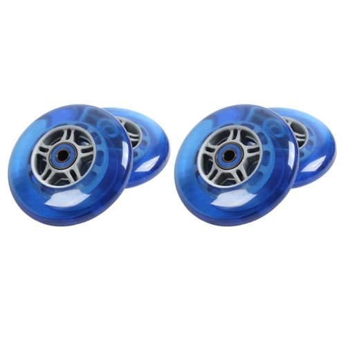 TGM Skateboards 4 Blue Wheels W/ABEC 7 Bearings for Razor Scooter 100mm
