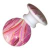 Twisted R Design Cabinet Knobs, Knobs for Kitchen Cabinets and Drawers, Matching Cabinet Knobs and Pulls, 1.5" Round Dresser Knobs (Set of 8 Pink Strata Wood Knobs)